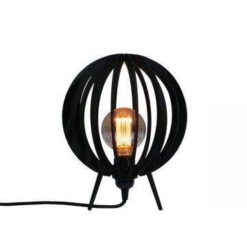Ronde tafellamp met open structuur - productfoto